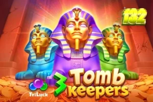 Tampilan visual slot 3 Tomb Keepers dengan tema Mesir kuno